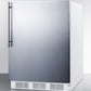 Summit 24" Wide Built-In All-Refrigerator With Thin Handle