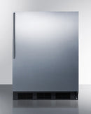 Summit 24" Wide Built-In All-Refrigerator With Thin Handle