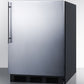Summit 24" Wide Built-In All-Refrigerator With Thin Handle