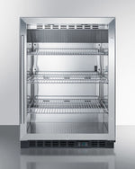 Summit 24" Wide Built-In Beverage Center in Stainless Steel