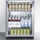 Summit 24" Wide Built-In Beverage Center in Stainless Steel