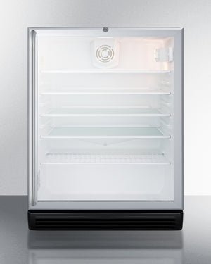 Summit 24" Wide Built-In Beverage Center with Full-Length Towel Bar Handle ADA Compliant