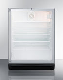 Summit 24" Wide Built-In Beverage Center with Full-Length Towel Bar Handle ADA Compliant
