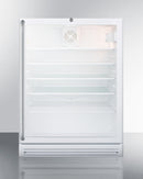 Summit 24" Wide Built-In Beverage Center with Full-Length Towel Bar Handle ADA Compliant 