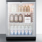 Summit 24" Wide Built-In Beverage Center with Full-Length Towel Bar Handle