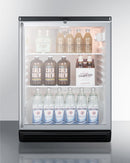 Summit 24" Wide Built-In Beverage Center with Full-Length Towel Bar Handle