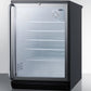 Summit 24" Wide Built-In Beverage Center with Full-Length Towel Bar Handle