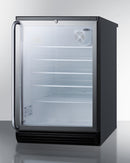 Summit 24" Wide Built-In Beverage Center with Full-Length Towel Bar Handle