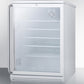 Summit 24" Wide Built-In Beverage Center with Full-Length Towel Bar Handle