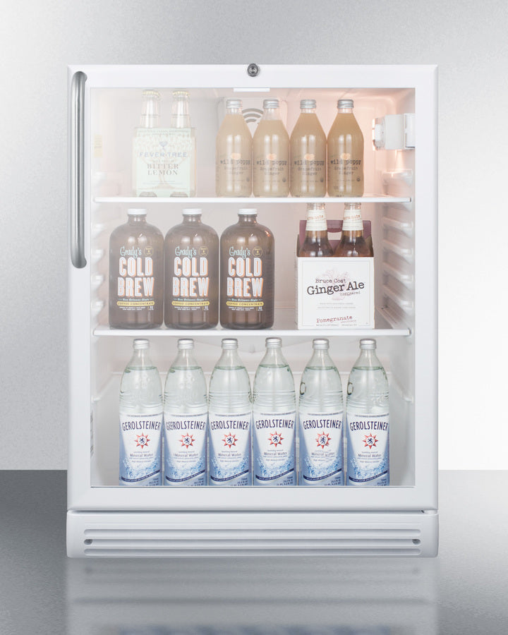 Summit 24" Wide Built-In Beverage Center with Towel Bar Handle ADA Compliant