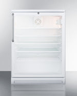 Summit 24" Wide Built-In Beverage Center with Towel Bar Handle