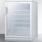 Summit 24" Wide Built-In Beverage Center with White Cabinet