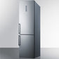 Summit 24" Wide Built-In Bottom Freezer Refrigerator