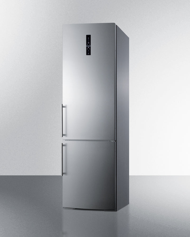Summit 24" Wide Built-In Bottom Freezer Refrigerator With Icemaker