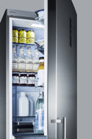 Summit 24" Wide Built-In Bottom Freezer Refrigerator With Icemaker