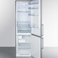 Summit 24" Wide Built-In Bottom Freezer Refrigerator With Icemaker