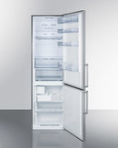 Summit 24" Wide Built-In Bottom Freezer Refrigerator With Icemaker