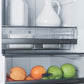 Summit 24" Wide Built-In Bottom Freezer Refrigerator with Stainless Steel Doors and Platinum Cabinet