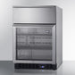 Summit 24" Wide Built-In Commercial Beverage Refrigerator With Top Drawer in Stainless Steel