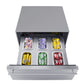 Summit 24" Wide Built-In Commercial Beverage Refrigerator With Top Drawer in Stainless Steel