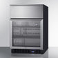 Summit 24" Wide Built-In Commercial Beverage Refrigerator With Top Drawer