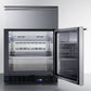 Summit 24" Wide Built-In Commercial Beverage Refrigerator With Top Drawer