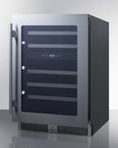 Summit 24" Wide Built-In Dual-Zone Wine Cellar