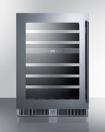 Summit 24" Wide Built-In Dual-Zone Wine Cellar