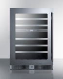 Summit 24" Wide Built-In Dual-Zone Wine Cellar
