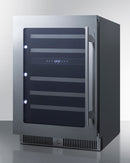 Summit 24" Wide Built-In Dual-Zone Wine Cellar