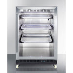 Summit 24" Wide Built-In Mini Reach-In Beverage Center with Dolly