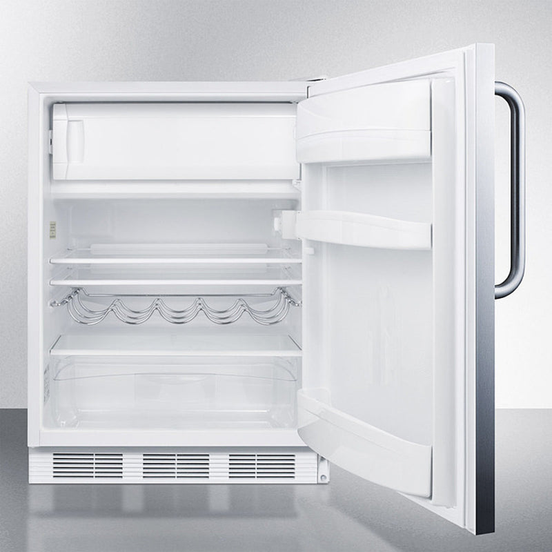 Summit 24" Wide Built-In Refrigerator-Freezer ADA Compliant Open