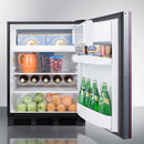 Summit 24" Wide Built-In Refrigerator-Freezer ADA Compliant (Panel Not Included) Full