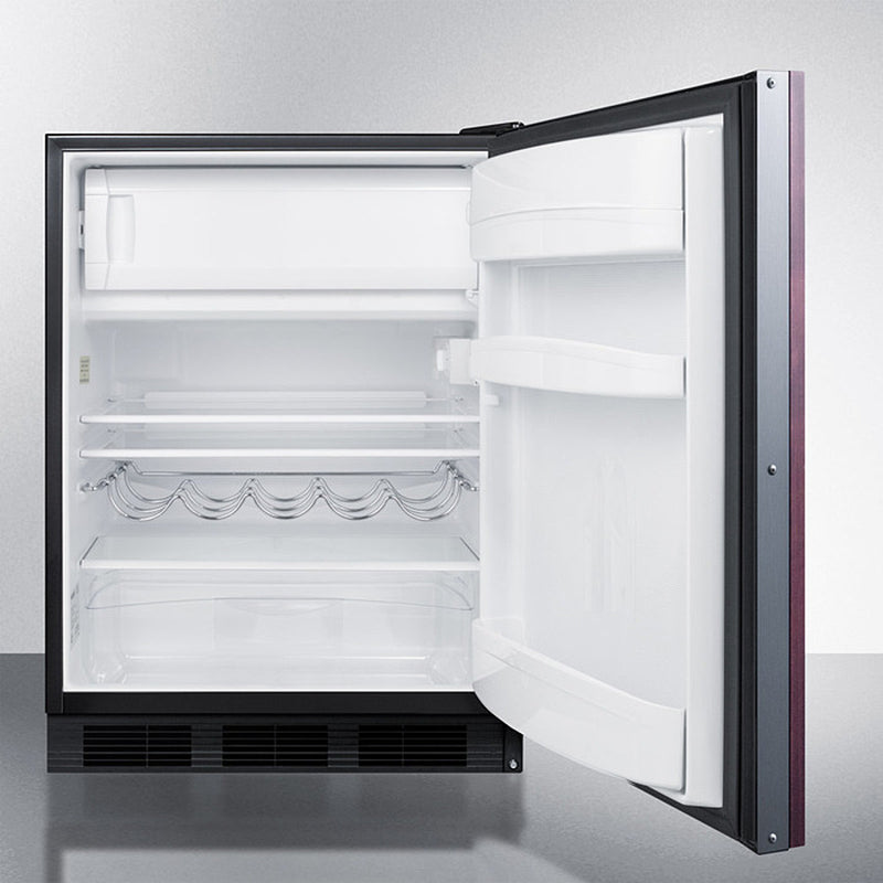 Summit 24" Wide Built-In Refrigerator-Freezer ADA Compliant (Panel Not Included) Open