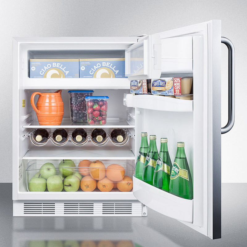 Summit 24" Wide Built-In Refrigerator-Freezer