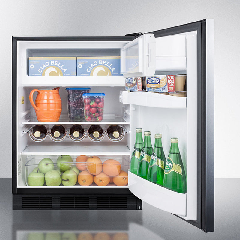 Summit 24" Wide Built-In Refrigerator-Freezer Full