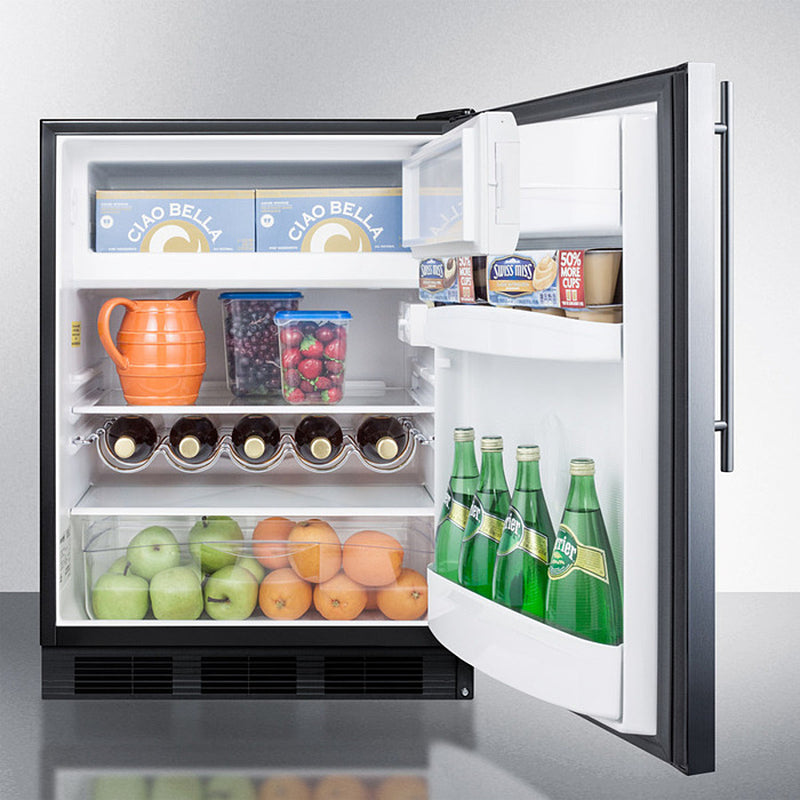 Summit 24" Wide Built-In Refrigerator-Freezer Full