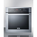 Summit 24" Wide Electric Wall Oven with Stainless Steel Exterior 