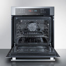 Summit 24" Wide Electric Wall Oven with Stainless Steel Exterior 