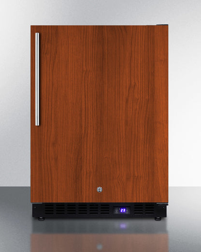 Summit 24" Wide Frost-Free Built-In All-Freezer with Integrated Door Frame and Icemaker