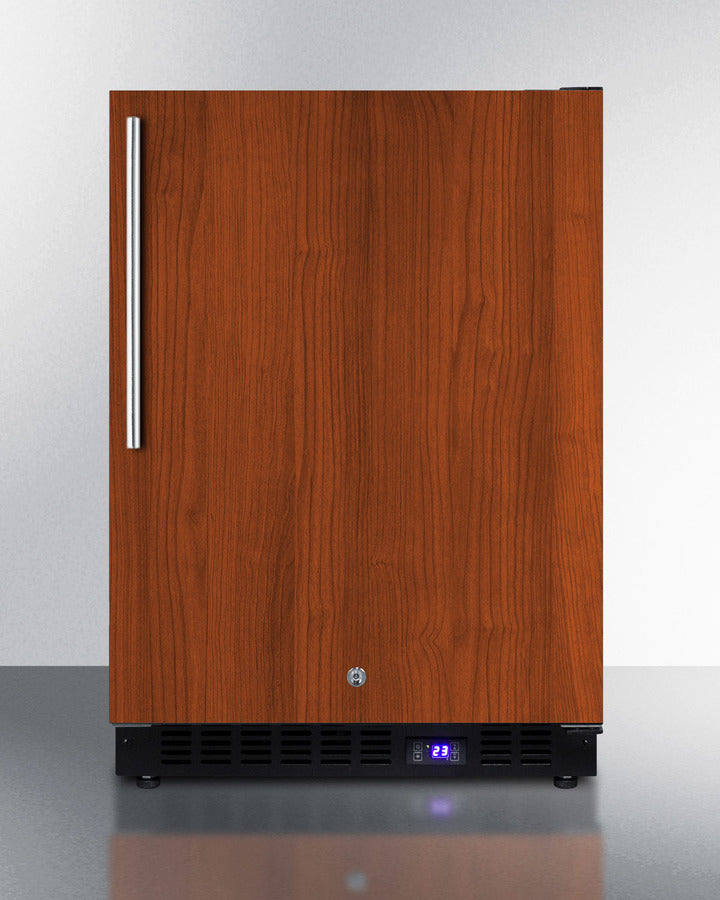 Summit 24" Wide Frost-Free Built-In All-Freezer with Integrated Door Frame and Icemaker