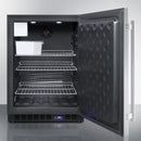Summit 24" Wide Frost-Free Built-In All-Freezer with Stainless Steel Door and Icemaker