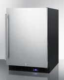 Summit 24" Wide Frost-Free Built-In All-Freezer with Stainless Steel Door and Icemaker