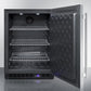 Summit 24" Wide Frost-Free Built-In All-Freezer with Stainless Steel Door