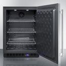 Summit 24" Wide Frost-Free Built-In All-Freezer with Stainless Steel Door