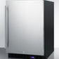Summit 24" Wide Frost-Free Built-In All-Freezer with Stainless Steel Door