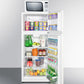 Summit 24" Wide Frost-Free Refrigerator-Freezer-Microwave Combination Unit With Large Capacity