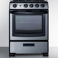 Summit 24" Wide Gas Range in Stainless Steel with Electronic Ignition