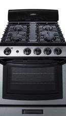 Summit 24" Wide Gas Range in Stainless Steel with Electronic Ignition
