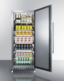 Summit 24" Wide Mini Reach-In All-Refrigerator with Dolly